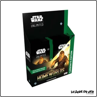 Display - Star Wars Unlimited - Homeworlds - 12 Boosters Collector - Carbonite Edition - Scellé - Anglais