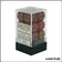 Dés - Chessex - Set de 12 Dés à 6 faces - 16 mm - Speckled - Stealth - Ruby/Or