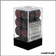Dés - Chessex - Set de 12 Dés à 6 faces - 16 mm - Stealth - Valvet - Noir/Rouge