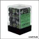 Dés - Chessex - Set de 36 Dés à 6 faces - 12 mm - Gemini - Noir - Gris/Vert