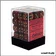 Dés - Chessex - Set de 36 Dés à 6 faces - 12 mm - Gemini - Noir - Rouge/Or