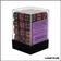 Dés - Chessex - Set de 36 Dés à 6 faces - 12 mm - Gemini - Violet - Rouge/Or
