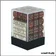 Dés - Chessex - Set de 36 Dés à 6 faces - 12 mm - Glitter - Rubis/Or