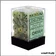 Dés - Chessex - Set de 36 Dés à 6 faces - 12 mm - Marble - Vert/Vert Foncé