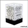 Dés - Chessex - Set de 36 Dés à 6 faces - 12 mm - Opaque - Blanc/Noir