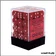 Dés - Chessex - Set de 36 Dés à 6 faces - 12 mm - Opaque - Rouge/Blanc