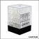 Dés - Chessex - Set de 36 Dés à 6 faces - 12 mm - Translucides - Transparent/Blanc