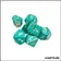 Dés - Chessex - Set de 7 dés - Marble - Oxi-Copper/Blanc