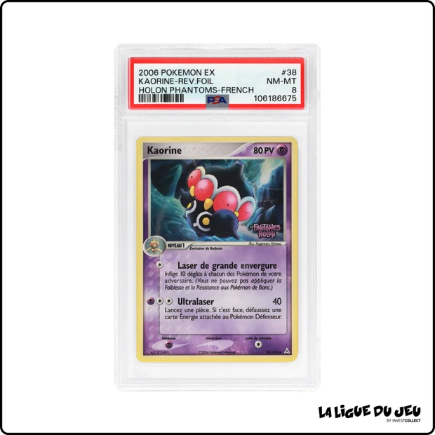 Peu Commune - Pokemon - Fantômes Holon - Kaorine - Reverse Foil - 38/110 - PSA 8 - Français