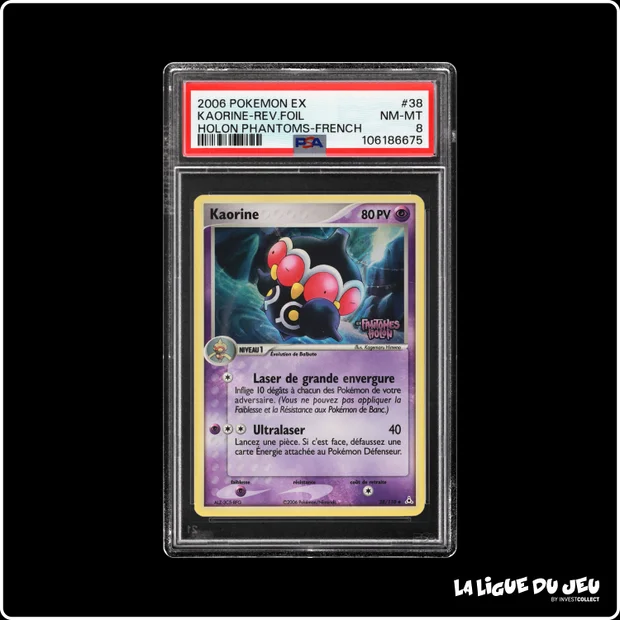 Peu Commune - Pokemon - Fantômes Holon - Kaorine - Reverse Foil - 38/110 - PSA 8 - Français
