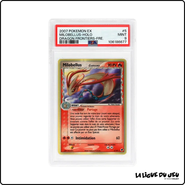 Holo - Pokemon - Île des Dragons - Milobellus - 5/101 - PSA 9 - Français
