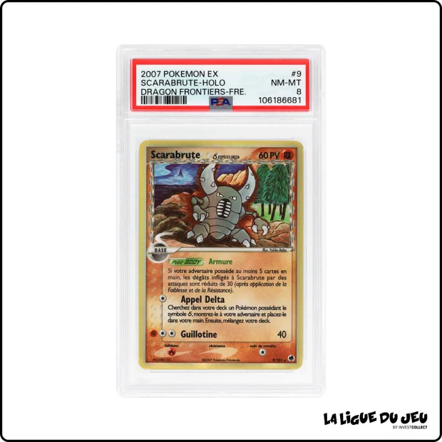 Holo - Pokemon - Île des Dragons - Scarabrute - 9/101 - PSA 8 - Français