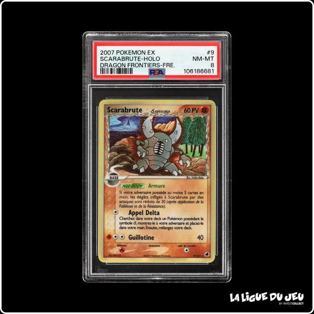 Holo - Pokemon - Île des Dragons - Scarabrute - 9/101 - PSA 8 - Français