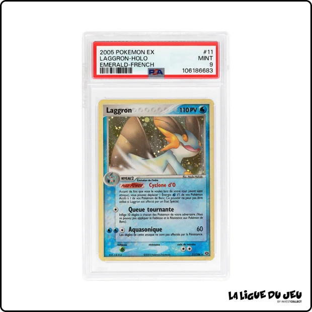 Holo - Pokemon - Émeraude - Laggron - 11/106 - PSA 9 - Français