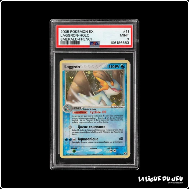 Holo - Pokemon - Émeraude - Laggron - 11/106 - PSA 9 - Français