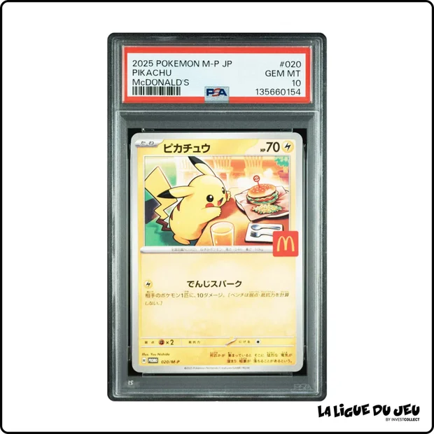 Promo - Pokemon - McDonald's Promo - Pikachu- 020/M-P - PSA 10 - Français