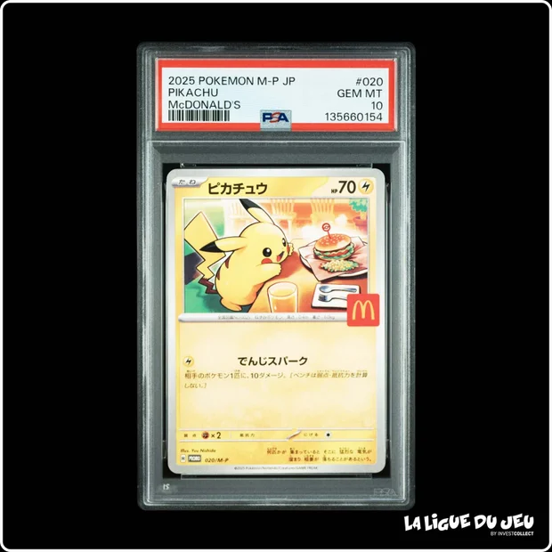 Promo - Pokemon - McDonald's Promo - Pikachu- 020/M-P - PSA 10 - Français