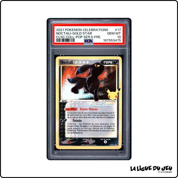 Ultra - Pokemon - Célébrations - Noctali Gold Star - 17/17 - PSA 10 - Français