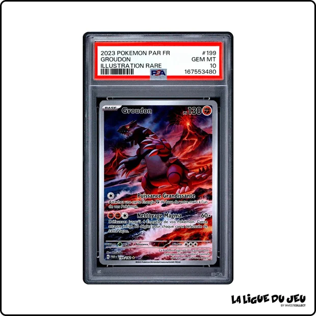 IR - Pokemon - Faille Paradoxe - Groudon - 199/182 - PSA 10 - Français