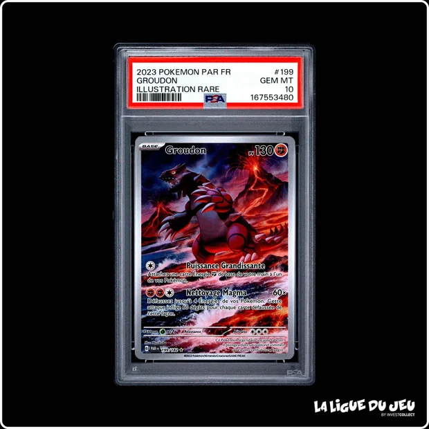 IR - Pokemon - Faille Paradoxe - Groudon - 199/182 - PSA 10 - Français