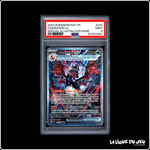 ISR - Pokemon - Destinées de Paldea - Dracaufeu ex - 234/091 - PSA 9 - Français