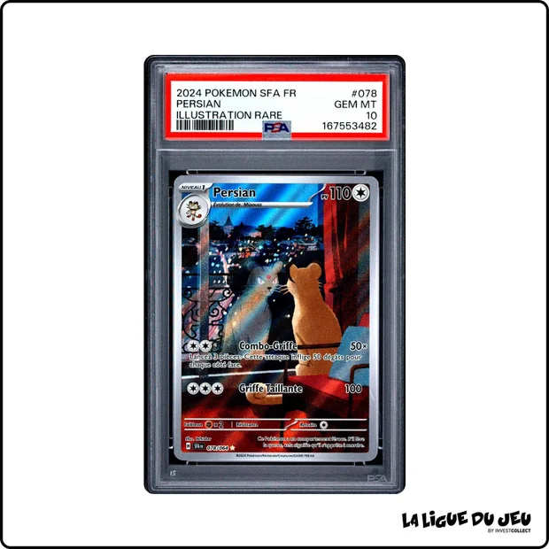 IR - Pokemon - Fable Nébuleuse - Persian - 078/064 - PSA 10 - Français