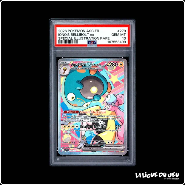 ISR - Pokemon - Héros Transcendant - Ampibidou ex de Mashynn - 279/217 - PSA 10 - Français