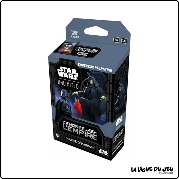 Deck - Star Wars Unlimited - Cendres de l'Empire - Deck de démarrage Empereur Palpatine - Scellé - Français