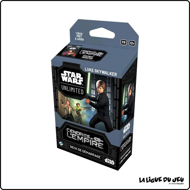 Deck - Star Wars Unlimited - Cendres de l'Empire - Deck de démarrage Luke Skywalker - Scellé - Français