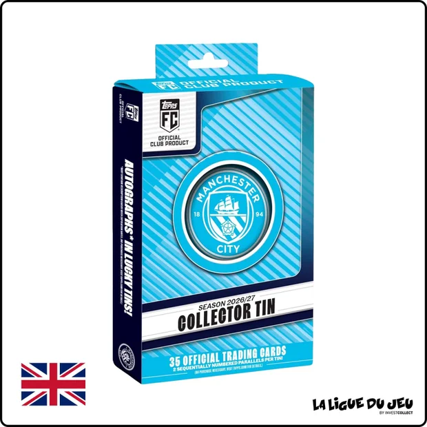 Box - Topps - 2026/27 Manchester City - Collector Tin - Scellé - Anglais