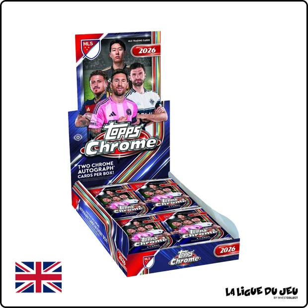 Box - Topps Chrome - Major League Soccer 2026 - Hobby Box - Scellé - Anglais
