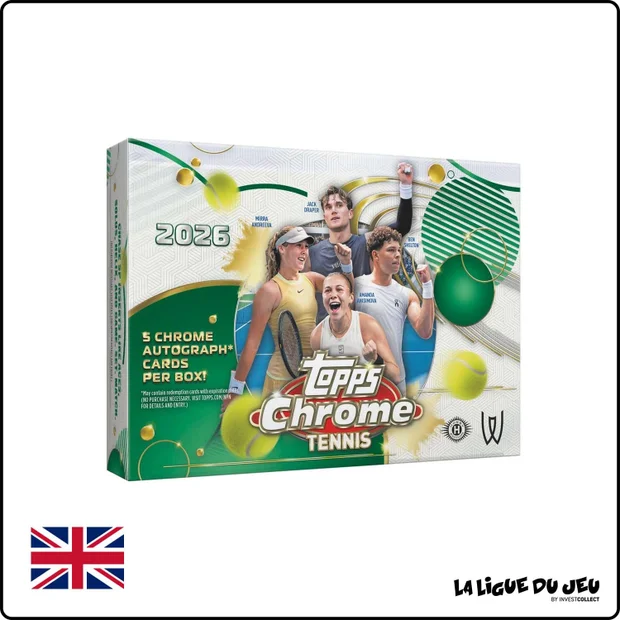 Box - Topps Chrome - Tennis 2026 - Breaker Delight - Scellé - Anglais