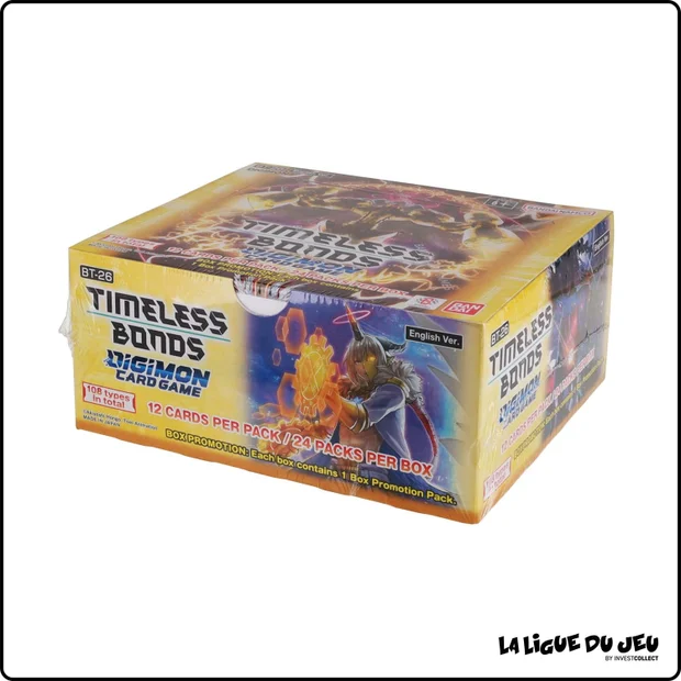 Display - Digimon Card Game - Timeless Bonds - BT26 - 24 Boosters - Scellé - Anglais