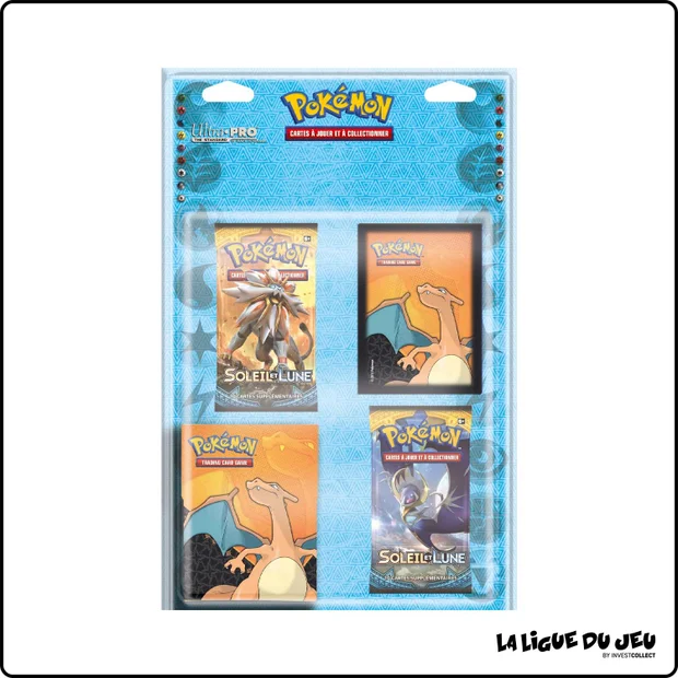 Duopack - Pokemon - Soleil & Lune de base - Deckbox & Sleeves Dracaufeu - Scellé - Français