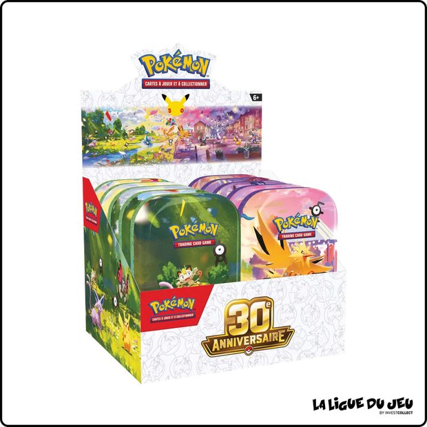 Display 10 Mini Tins - Pokemon - 30e Anniversaire - ME05.5 - Scellé - Français