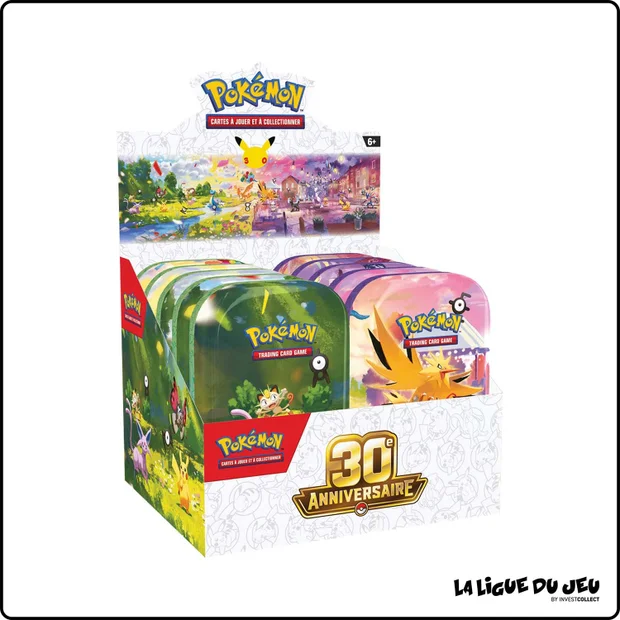 Display 10 Mini Tins - Pokemon - 30e Anniversaire - ME05.5 - Scellé - Français