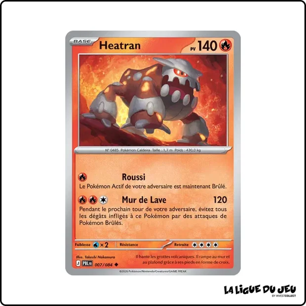 Peu Commune - Pokemon - Nuit Noire - Heatran 7/84