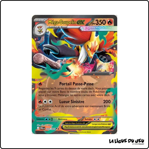 Ultra - Pokemon - Nuit Noire - Méga-Goupelin ex 8/84