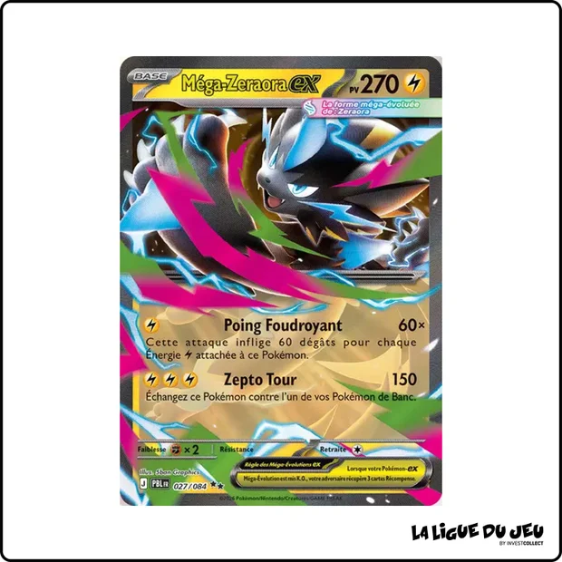 Ultra - Pokemon - Nuit Noire - Méga-Zeraora ex 27/84