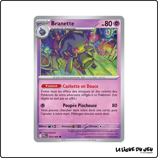 Peu Commune - Pokemon - Nuit Noire - Branette 34/84