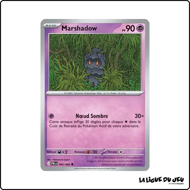Peu Commune - Pokemon - Nuit Noire - Marshadow 40/84