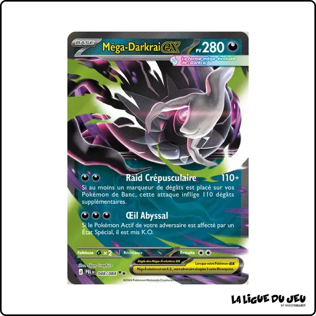 Ultra - Pokemon - Nuit Noire - Méga-Darkrai ex 48/84