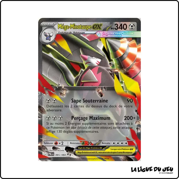 Ultra - Pokemon - Nuit Noire - Méga-Minotaupe ex 65/84