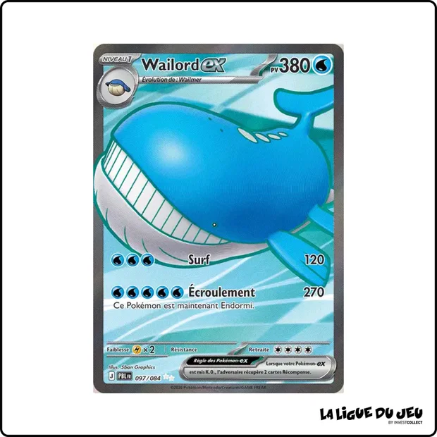 Ultra - Pokemon - Nuit Noire - Wailord ex 97/84