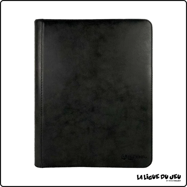Portfolio - Phoenix Shield - Toploader Zipper Album - 360 cases - Noir