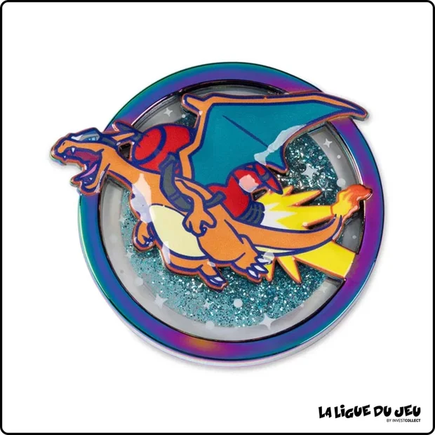 Pin's Pokemon - Pokemon Center - World Championships San Francisco 2026 - Charizard Glitter Pin - Scellé
