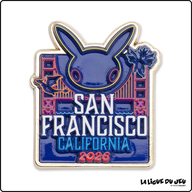 Pin's Pokemon - Pokemon Center - World Championships San Francisco 2026 - Golden Gate Theme Pin - Scellé
