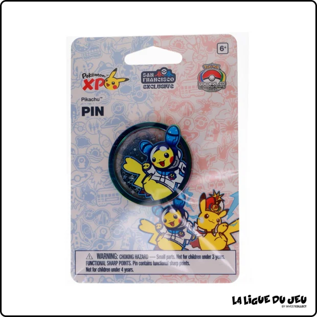 Pin's Pokemon - Pokemon Center - World Championships San Francisco 2026 - Space Pikachu Glitter Pin - Scellé