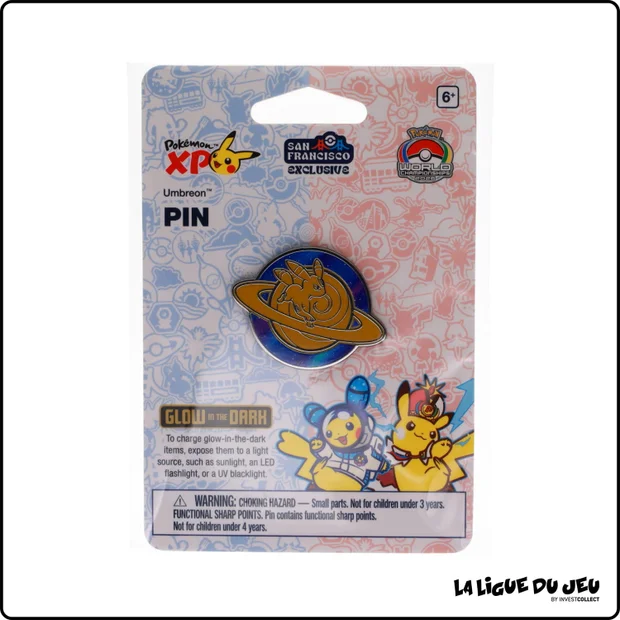 Pin's Pokemon - Pokemon Center - World Championships San Francisco 2026 - Umbreon's Glow in the Dark Pin - Scellé