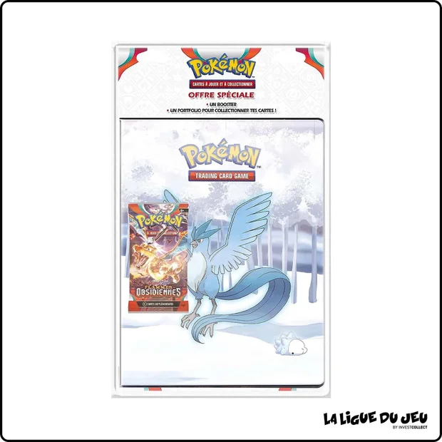 Portfolio - Pokemon - Album de rangement - Artikodin & Frissonille + 1 Booster Flammes Obsidiennes - EV03 - 180 cases